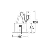 DOWNLIGHT MP16 MIST-S.
