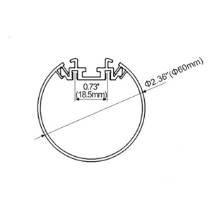 รางอลูมิเนียมใส่ไฟLEDเส้น TYPE-L