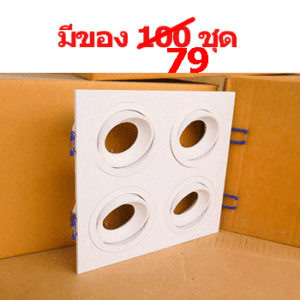 ดาวน์ไลท์-MR16-แบบ4หลอด-ปรับมุมได้-SPL045-79set