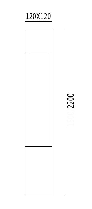 ขนาดโคมไฟเสาสูง-DALLTON-SXL-E27